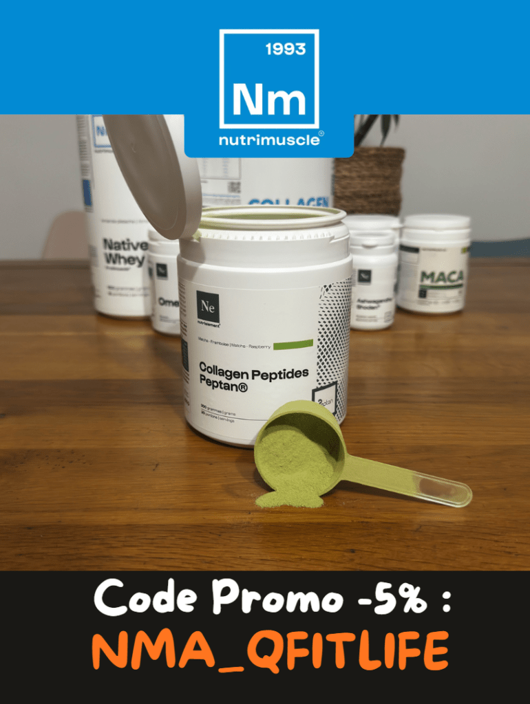 collagène gout matcha framboise nutrimuscle