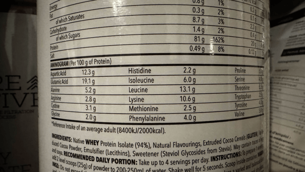 Un whey qui n'est pas victime de l'amino spiking