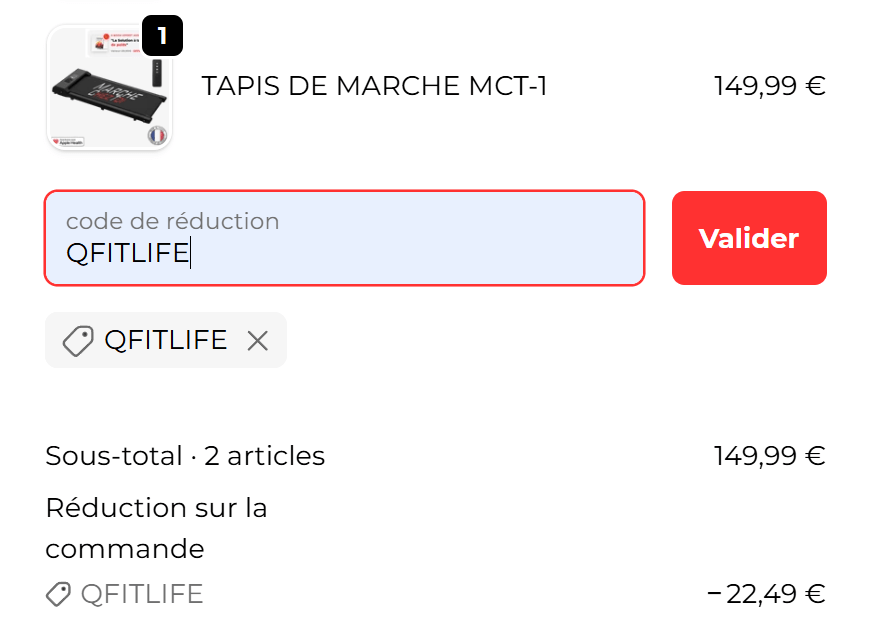 comment utilise mon code promo influenceur Marchecheztoi
