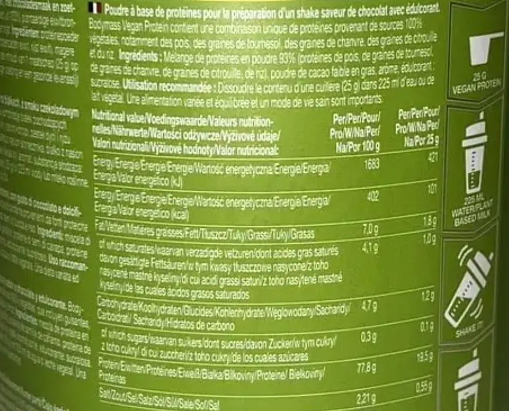 composition Vegan Protein BodyMass Action