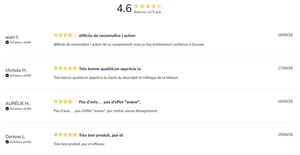 avis clients huile de krill Dynveo