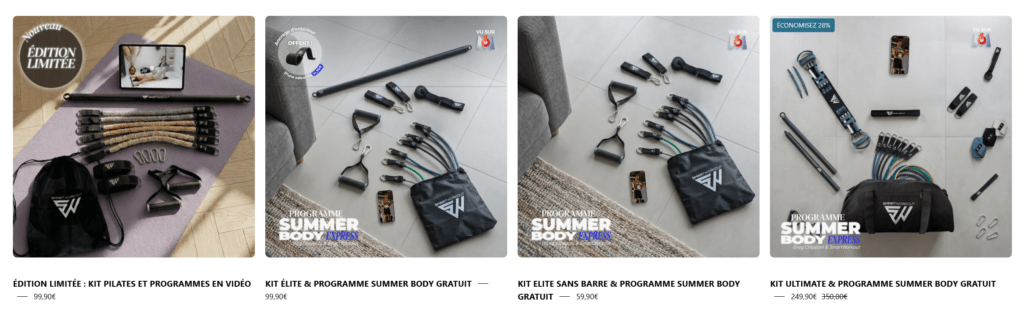 Prix et tarifs des kits SmartWorkout