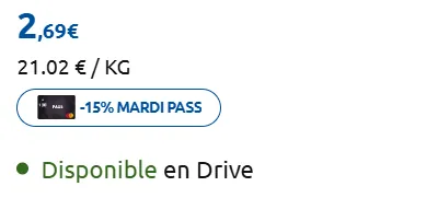 prix Barre Prot&eacute;in&eacute;e Carrefour Sensation