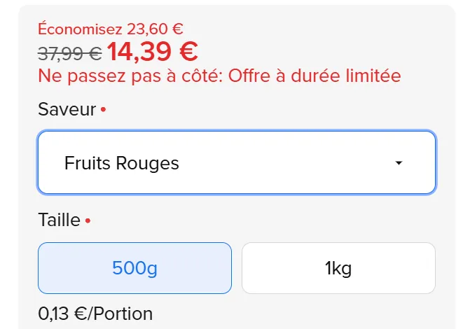 prix Cr&eacute;atine Bulk