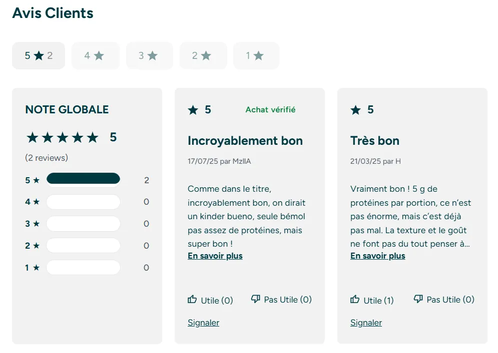 avis clients Barre Filled Wafer MyProtein