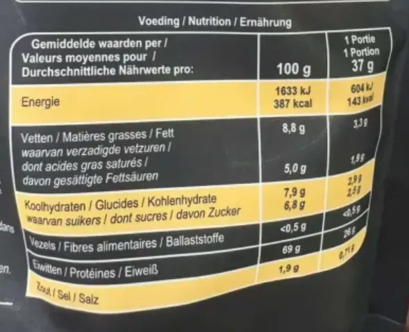 valeurs nutritionnelles whey carrefour sensation