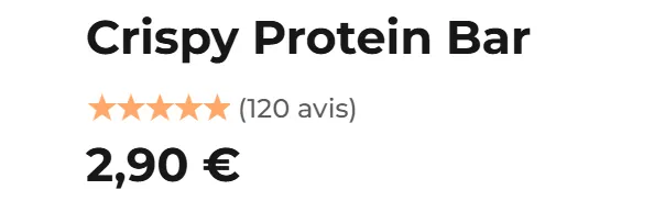 prix Crispy Protein Bar Inshape Nutrition