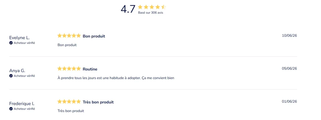 avis clients huile de foie de morue Dynveo