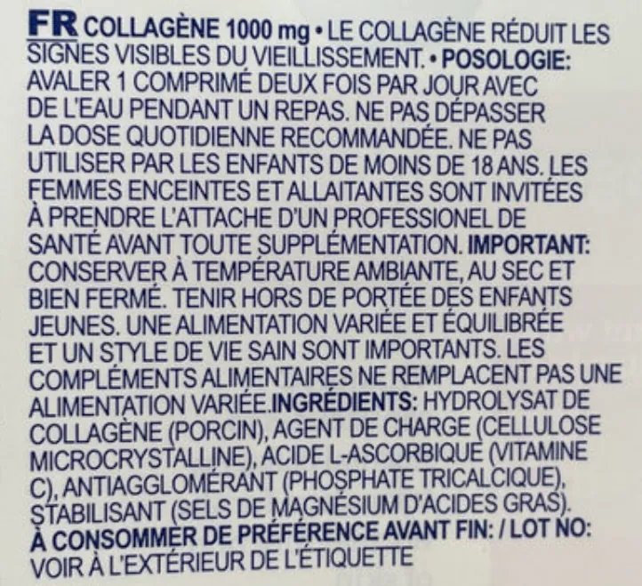 composition Innovit Collagen
