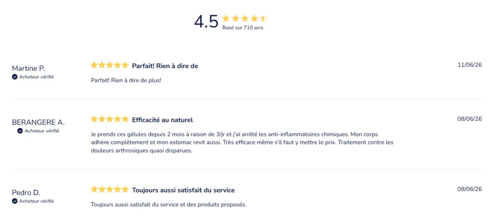 avis clients Harpagophytum Dynveo