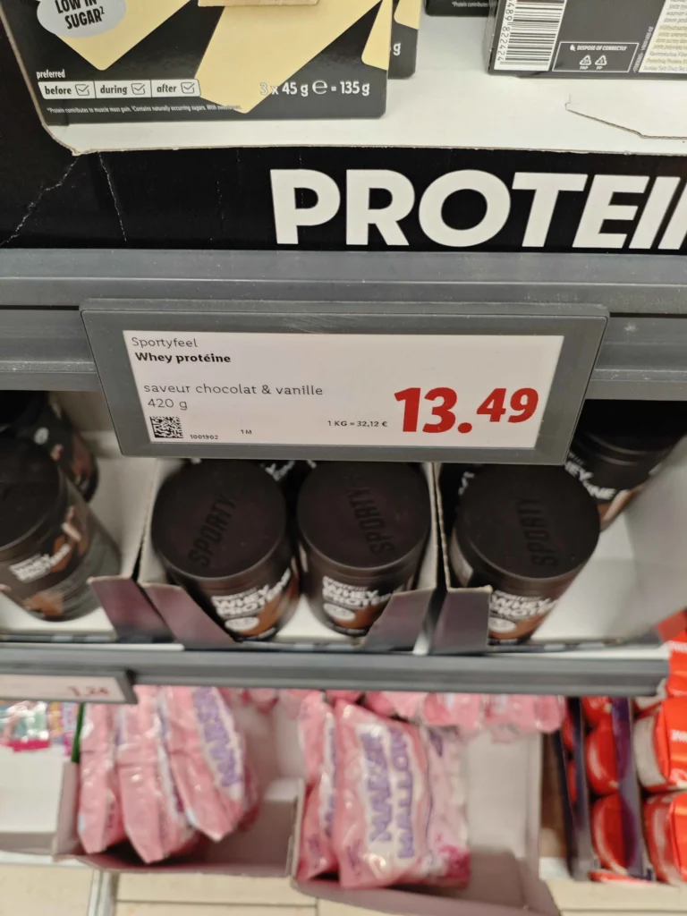 prix Whey Sportyfeel Lidl
