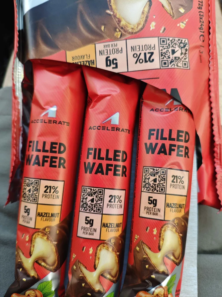 mon avis Gaufrette Protéinée Accelerate Noisette