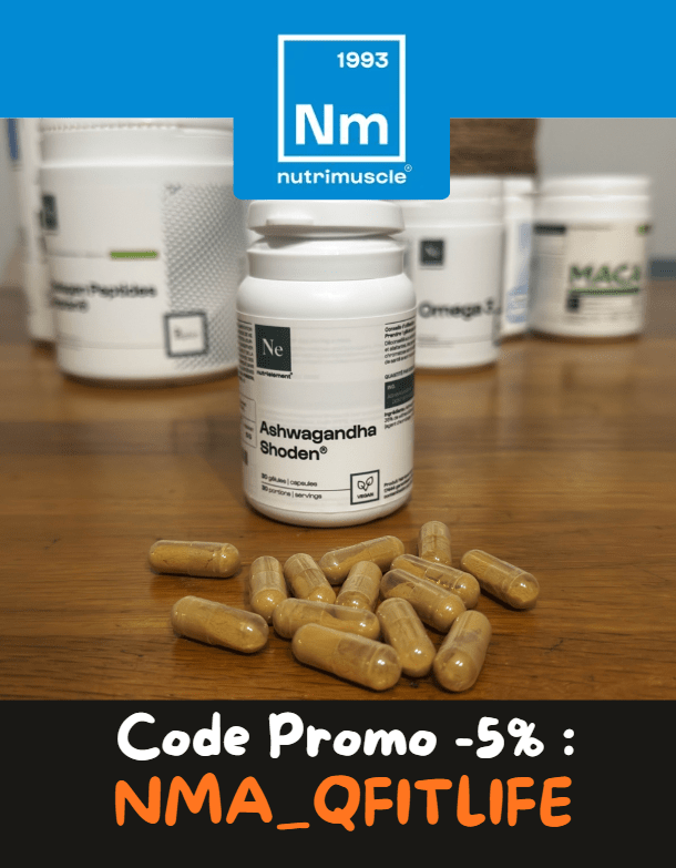 Ashwagandha Nutrimuscle que je recommande