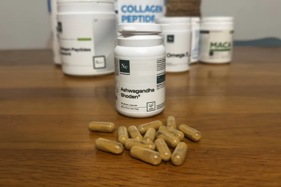 Je teste l'ashwagandha Nutrimuscle labelis&eacute; Shoden