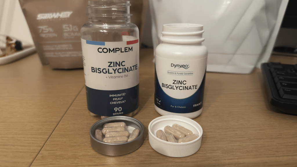 la dose de zinc que je prend chaque jour