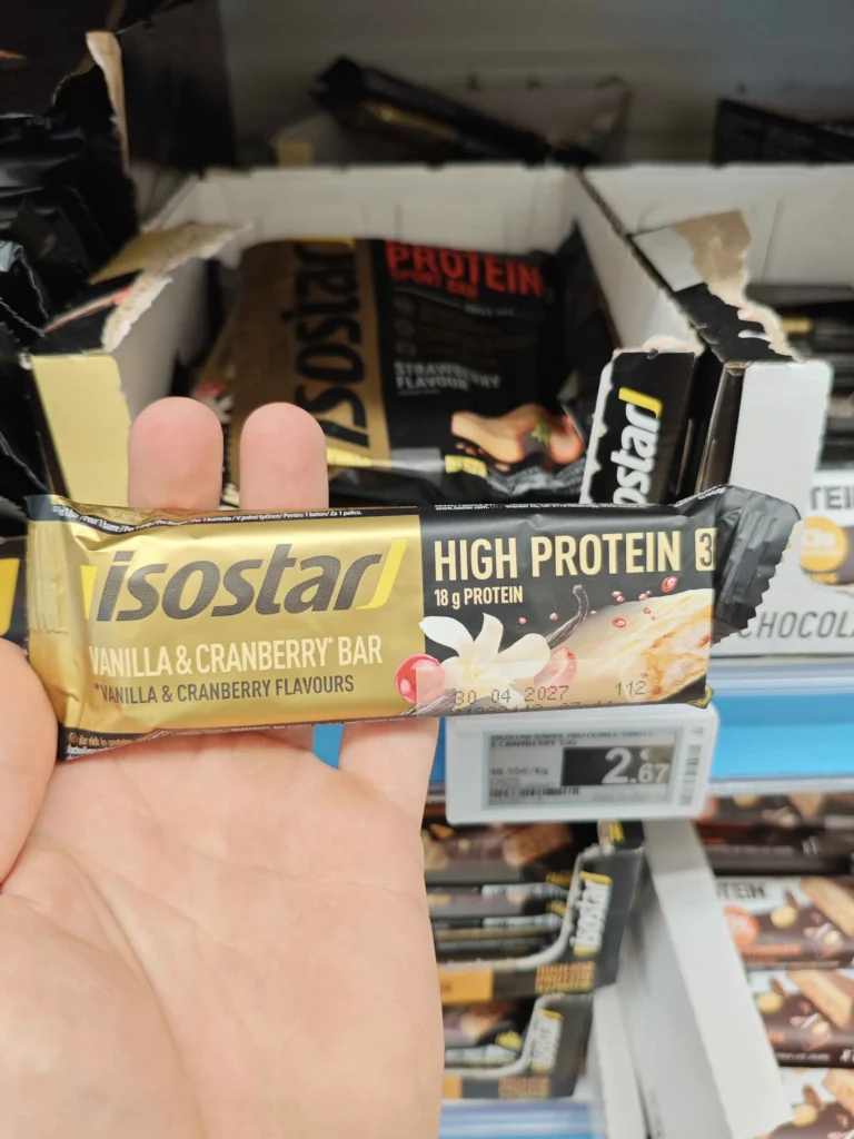 mon test barre proteine Isostar