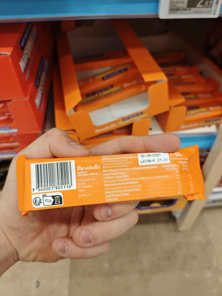 ingr&eacute;dients Barre Proteine Barebells