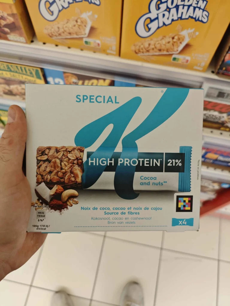 je teste Barre High Protein Special K