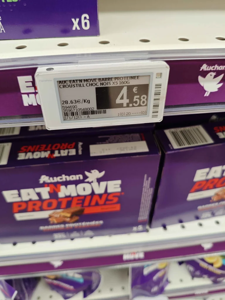 prix en magasin auchan Barre Eat'N Move Auchan