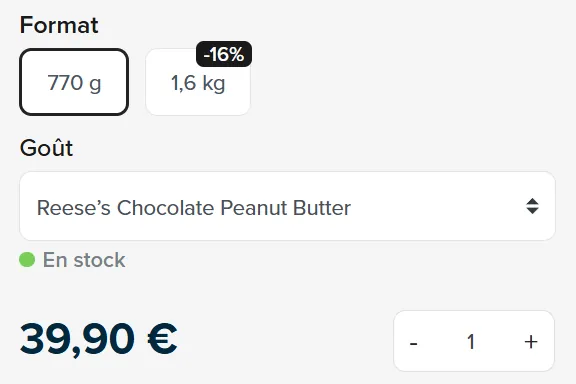 prix Whey Reese's