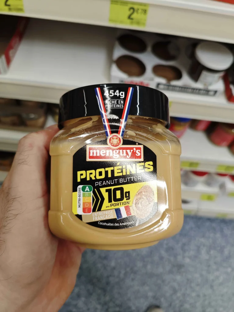 mon test beurre de cacahuètes protéiné Menguy's