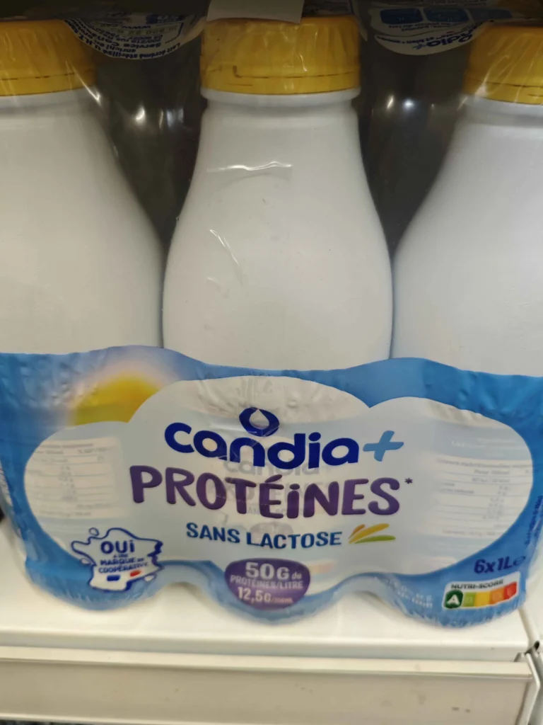 mon test lait protéiné Candia