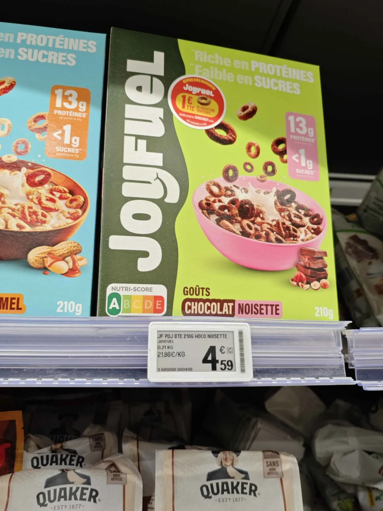 prix c&eacute;r&eacute;ales prot&eacute;ine Joyfuel
