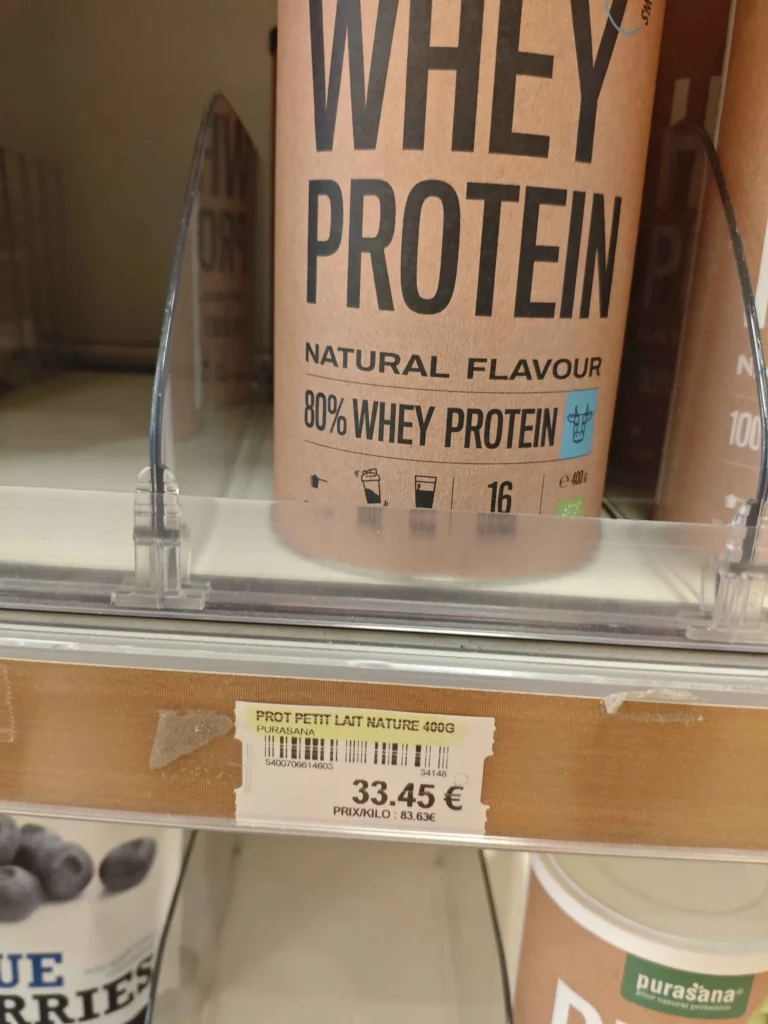 prix Whey Purasana eau vive
