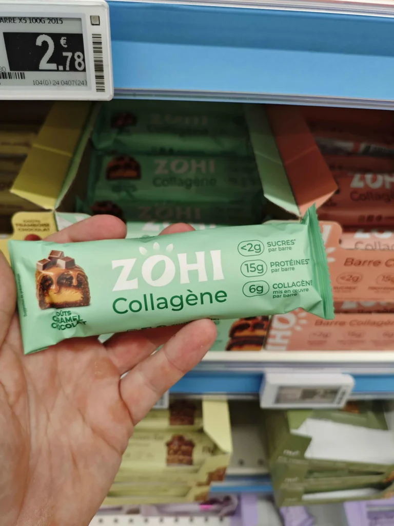je teste Barre prot&eacute;ine collag&egrave;ne ZOHI