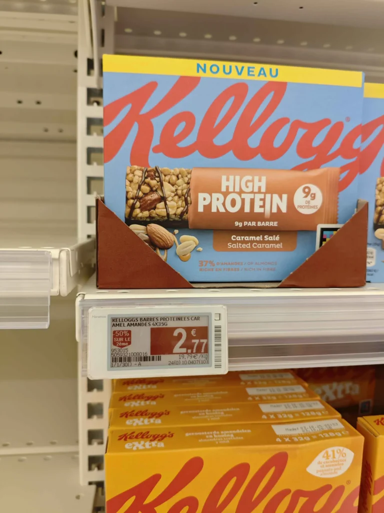 prix en magasin Barre Kellogg's High Protein