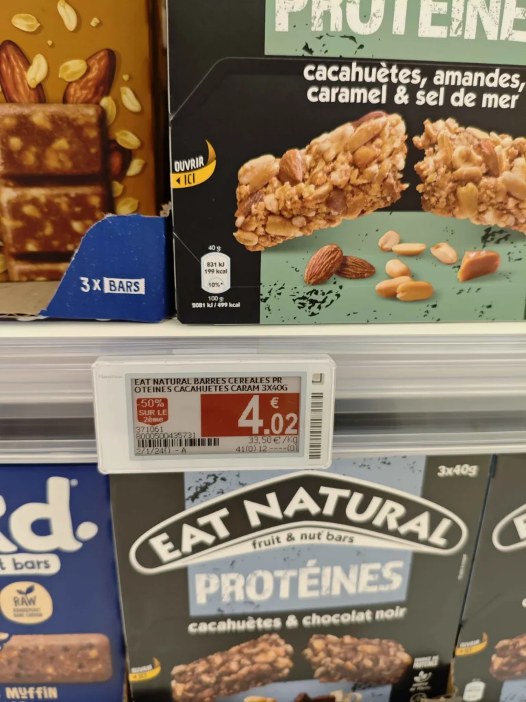 prix en magasin Barre Protéine Eat Natural