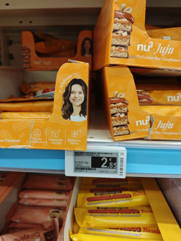 prix en magasin Barre proteine nu3