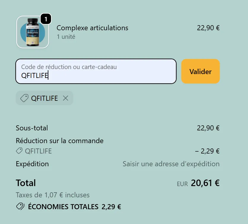 Code promo natura force