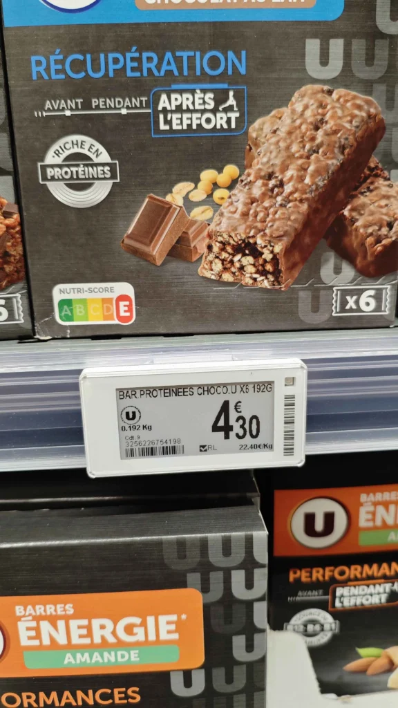 prix Barre Protéine Super U