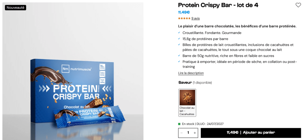 prix Protein Crispy Bar Nutrimuscle